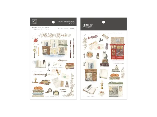 MU Print-On Transfer Stickers 260 - Bookshop & Letters