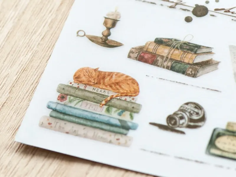 MU Print-On Transfer Stickers 260 - Bookshop & Letters