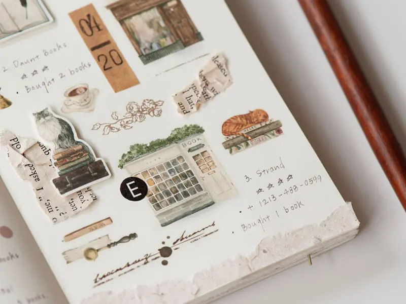 MU Print-On Transfer Stickers 260 - Bookshop & Letters