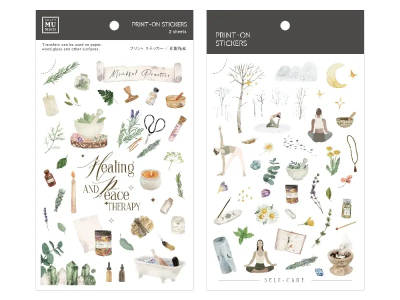 MU Print-On Transfer Stickers 262 - Self-Care & Healing