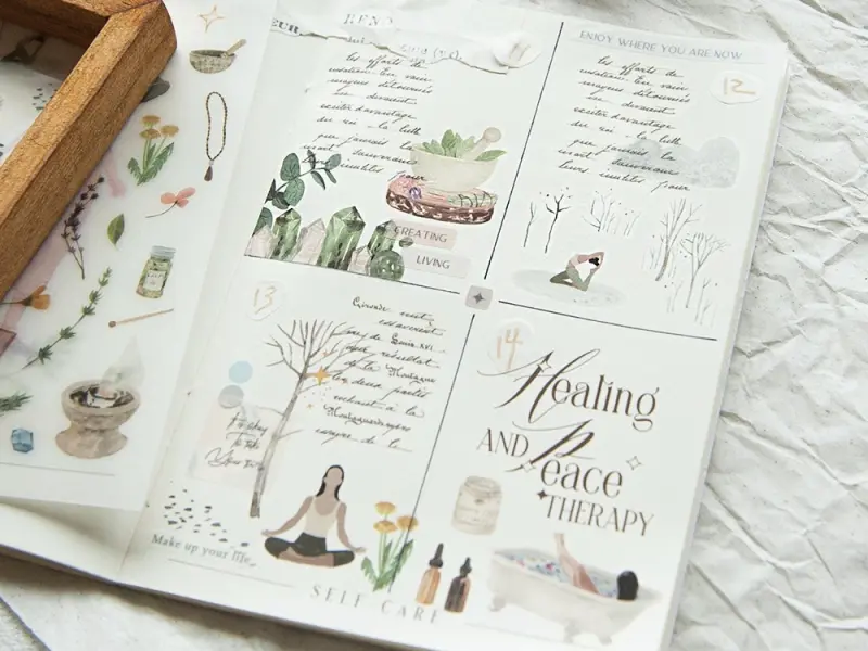 MU Print-On Transfer Stickers 262 - Self-Care & Healing
