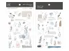 MU Print-On Transfer Stickers 269 - Watercolor Botanical