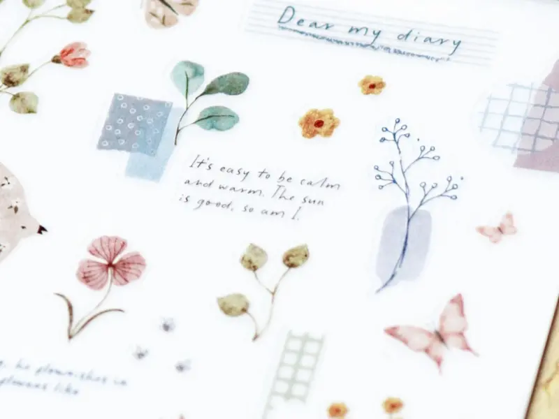 MU Print-On Transfer Stickers 270 - Romantic Flowers