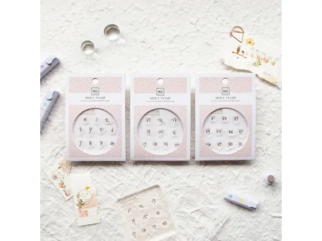 MU Clear Stamp Set Icon Numbers 034-036