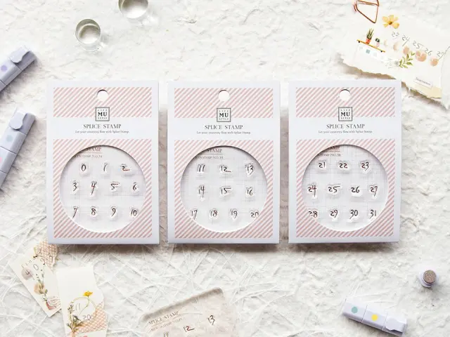 MU Clear Stamp Set Icon Numbers 034-036