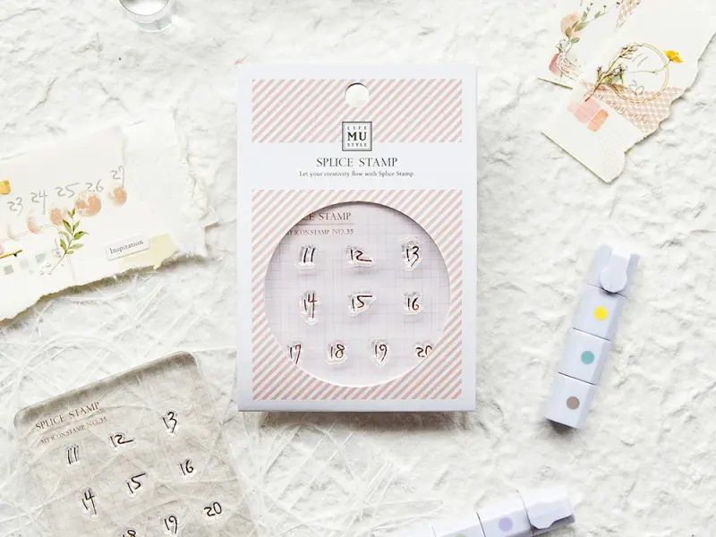 MU Clear Stamp Set Icon Numbers 034-036