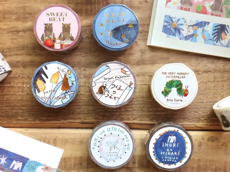 Cozyca x Fujimaki Saori Foil-Stamped Masking Tape - Stationery Desk