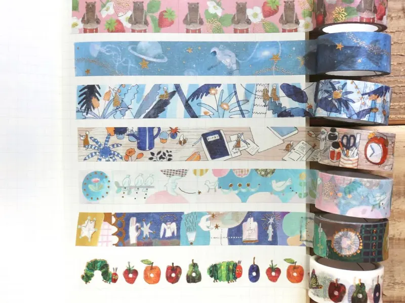 Cozyca x Fujimaki Saori Foil-Stamped Masking Tape - Stationery Desk