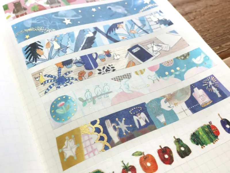 Cozyca x Fujimaki Saori Foil-Stamped Masking Tape - Stationery Desk