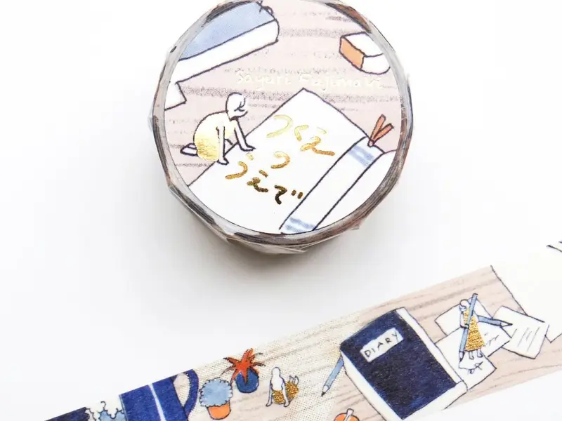 Cozyca x Fujimaki Saori Foil-Stamped Masking Tape - Stationery Desk