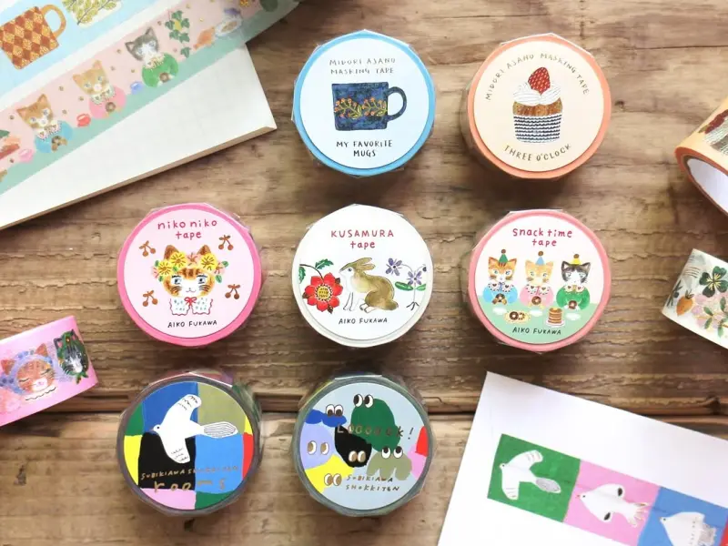 Cozyca x Midori Asano Foil-Stamped Masking Tape - My Favorite Mugs