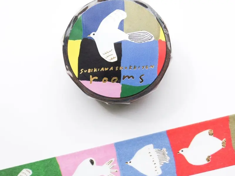 Cozyca x Subikawa Foil-Stamped Masking Tape - Rooms