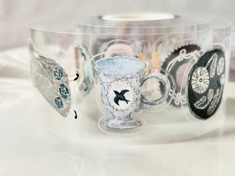 Pion Mini Girl Glossy PET Tape Kiss-Cut - Pottery