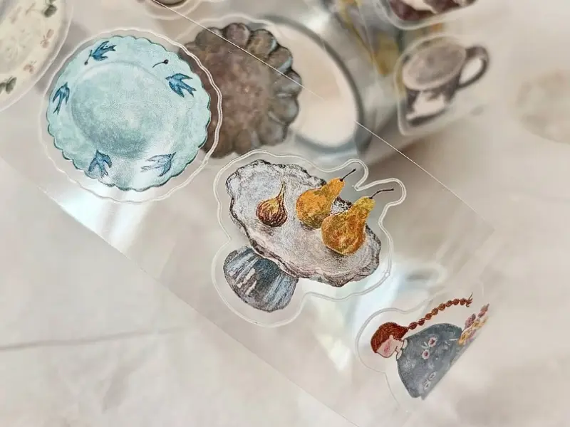 Pion Mini Girl Glossy PET Tape Kiss-Cut - Pottery