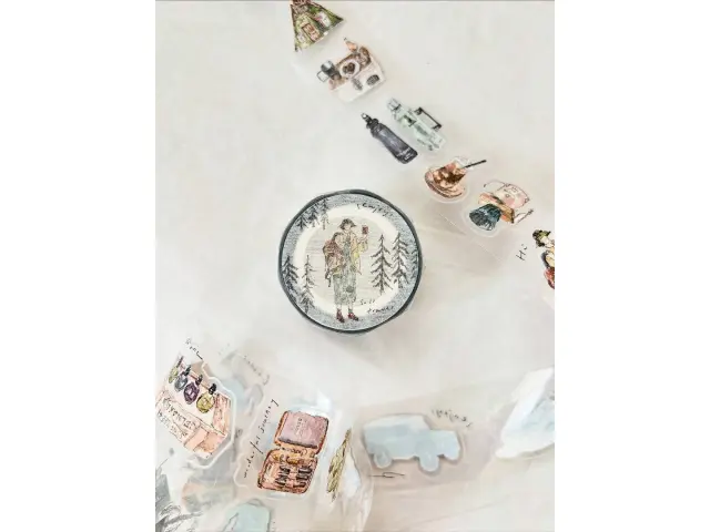 Pion Glossy PET Tape Kiss-Cut - Solo Travel