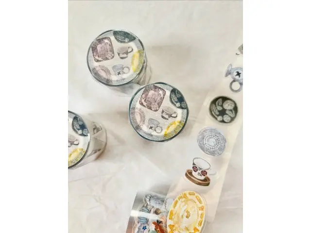 Pion Mini Girl Glossy PET Tape Kiss-Cut - Pottery