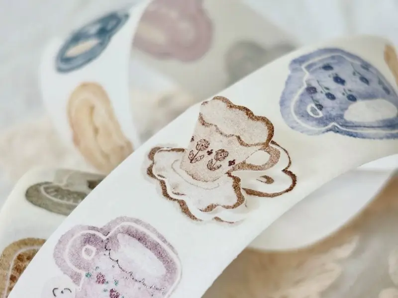 Pion Washi Tape Kiss-Cut - Afternoon Tea