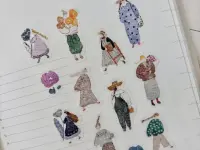 Pion Washi Tape Kiss-Cut - Artsy Girl