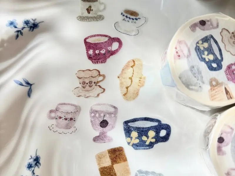 Pion Washi Tape Kiss-Cut - Afternoon Tea