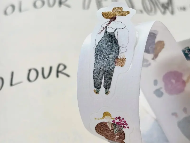 Pion Washi Tape Kiss-Cut - Artsy Girl