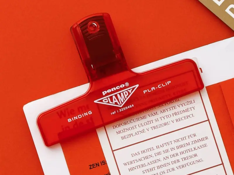 Hightide Penco Clampy Pla-Clip - Clear Red