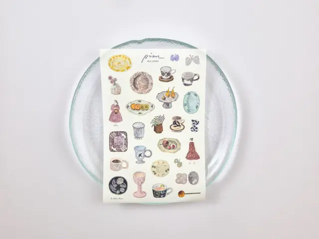 Pion Washi Stickers 1 Sheet - Pottery