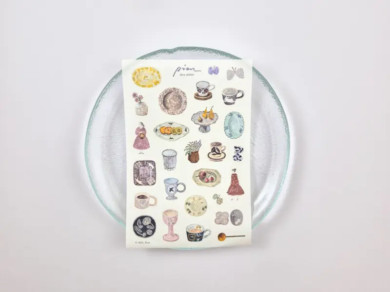 Pion Washi Stickers 1 Sheet - Pottery