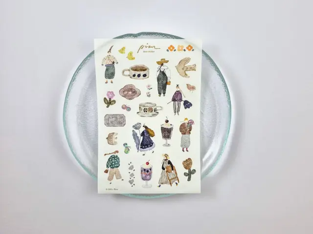 Pion Washi Stickers 1 Sheet - Artsy