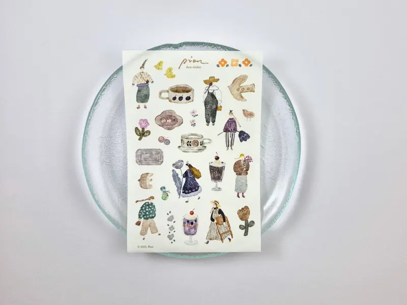 Pion Washi Stickers 1 Sheet - Artsy