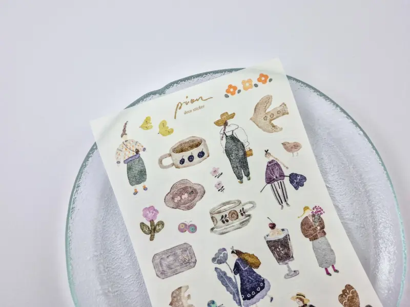 Pion Washi Stickers 1 Sheet - Artsy
