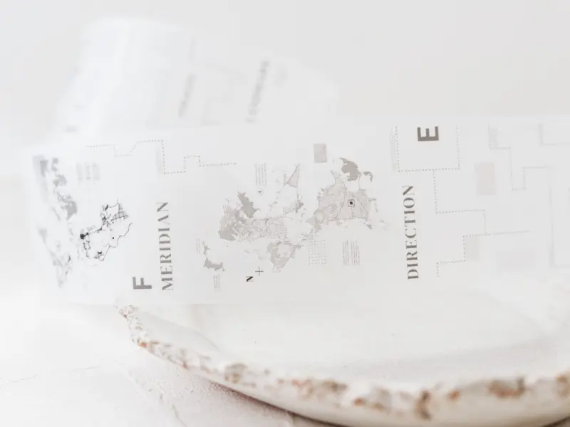 Stationery Instinct Matte PET Tape - Map
