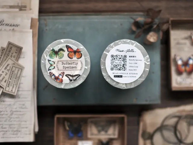 Miaostelle Matte PET Tape - Butterfly Specimen