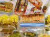 Xiami Original Kiss-Cut PET Tape Autumn Collage - Cats, Fall and Halloween