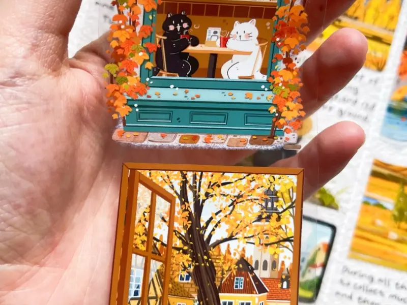 Xiami Original PET Tape Autumn Gazette - Cats and Fall Scenery