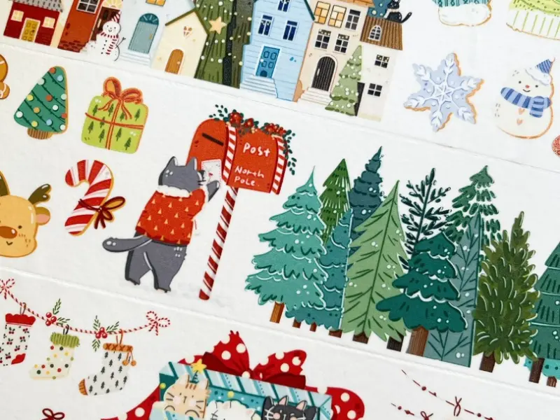 Xiami Original PET Tape Winter Elements - Christmas Cat