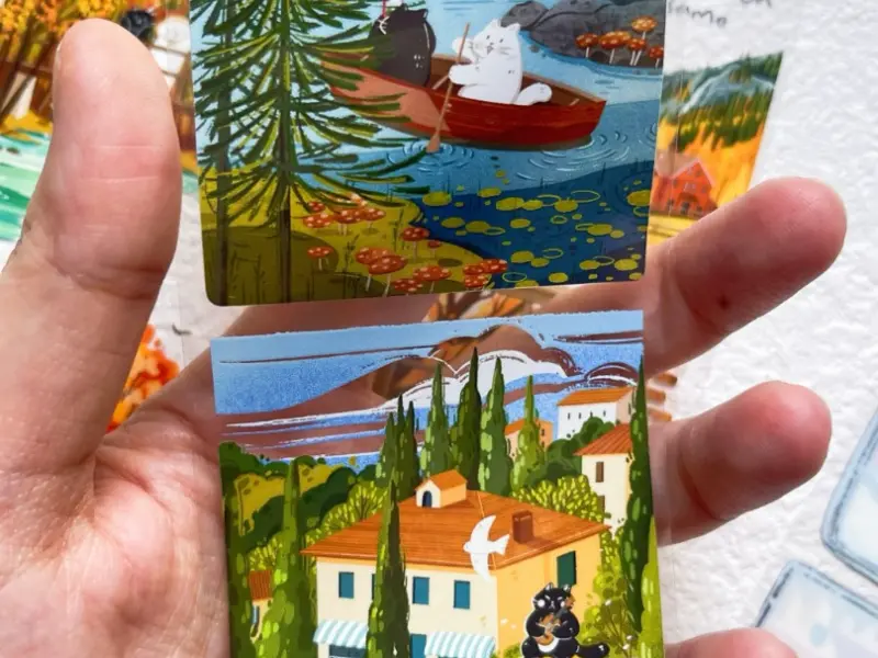 Xiami Original PET Tape Autumn Gazette - Cats and Fall Scenery