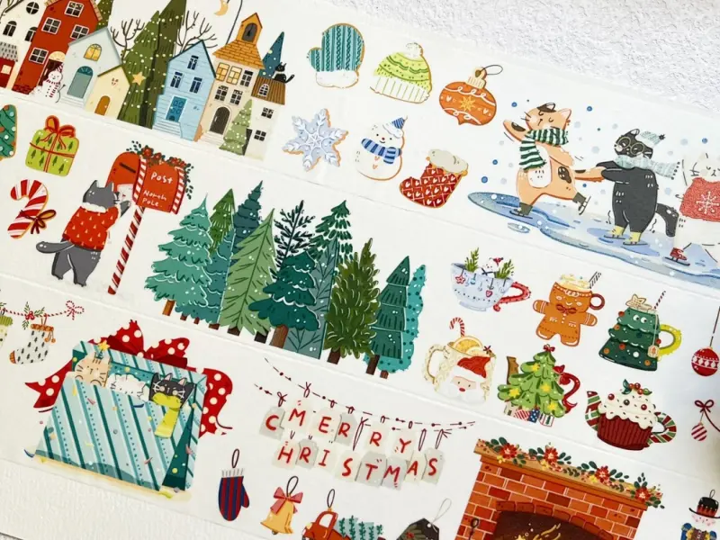 Xiami Original PET Tape Winter Elements - Christmas Cat