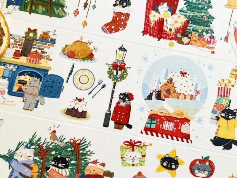 Xiami Original PET Tape Winter Elements - Christmas Cat