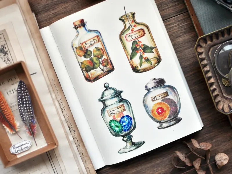 Miaostelle Washi Tape - Glass Bottle 6