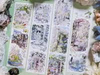 Shine Washi Tape Sample - Green Arcade