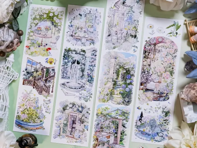 Shine Washi Tape Sample - Green Arcade