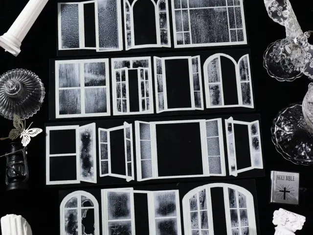 Wines PET Tape Sample - Snow WIndow