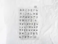 LCN Clear Stamp Set - Hand Drawn Alphabet