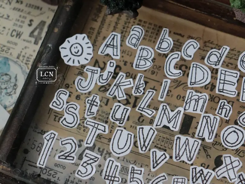 Pre-Order LCN Clear Stamp Set - Hand Drawn Alphabet