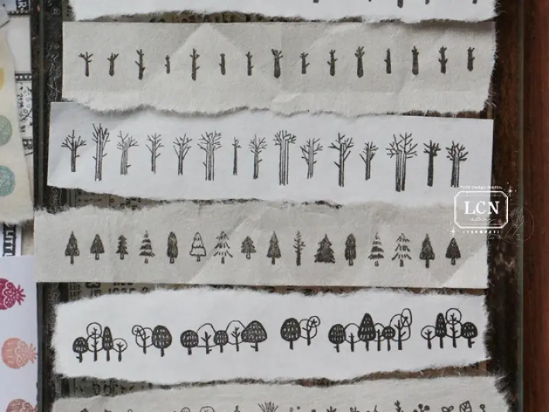 LCN Clear Stamp - Trees And Flowers