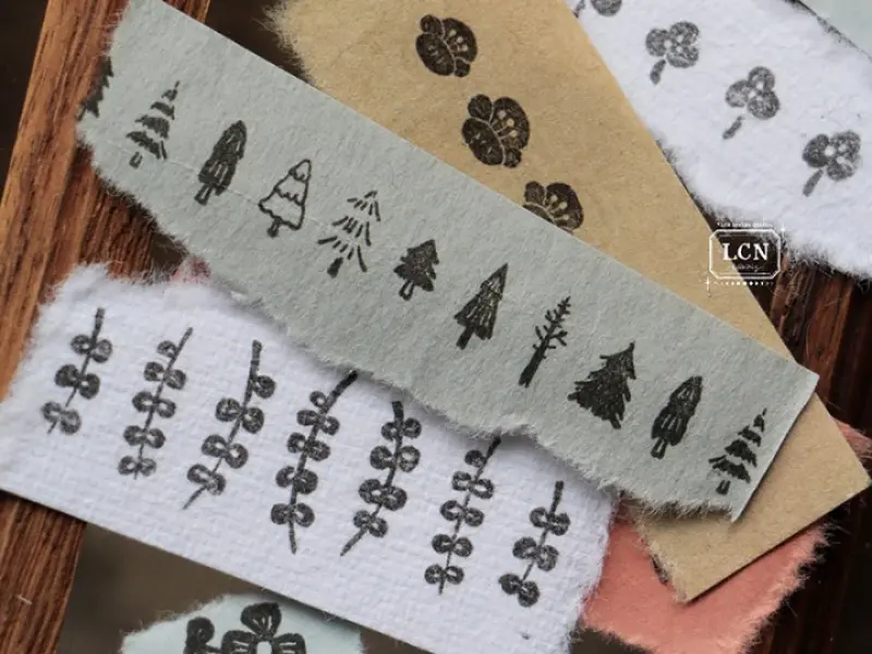 LCN Clear Stamp - Trees And Flowers