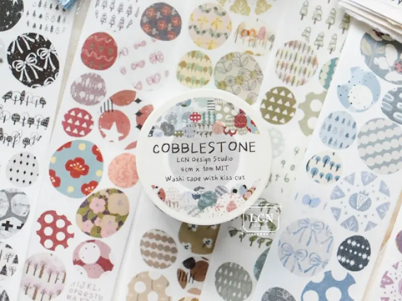 Pre-Order Lin Chia Ning Kiss-Cut Washi Tape - Gobblestone