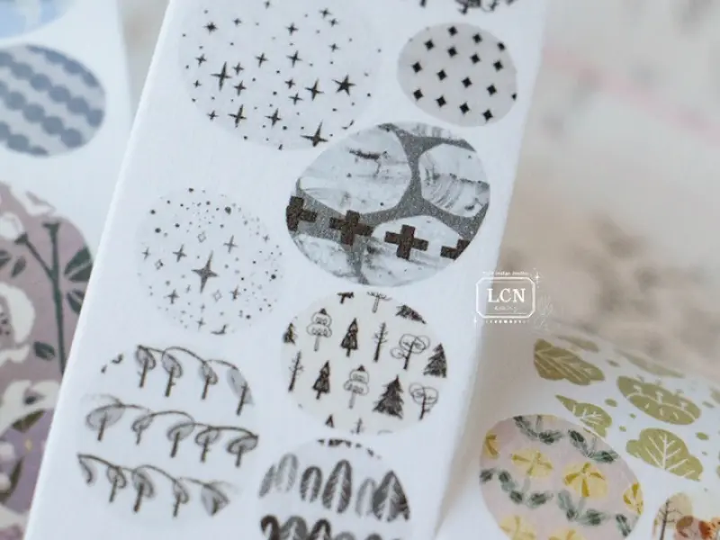 Pre-Order Lin Chia Ning Kiss-Cut Washi Tape - Gobblestone