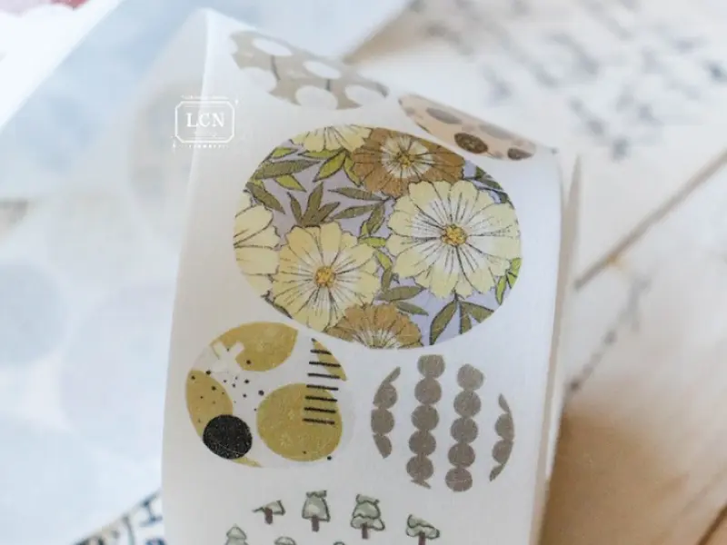 Pre-Order Lin Chia Ning Kiss-Cut Washi Tape - Gobblestone