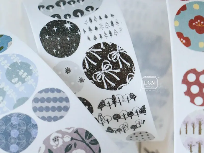 Pre-Order Lin Chia Ning Kiss-Cut Washi Tape - Gobblestone
